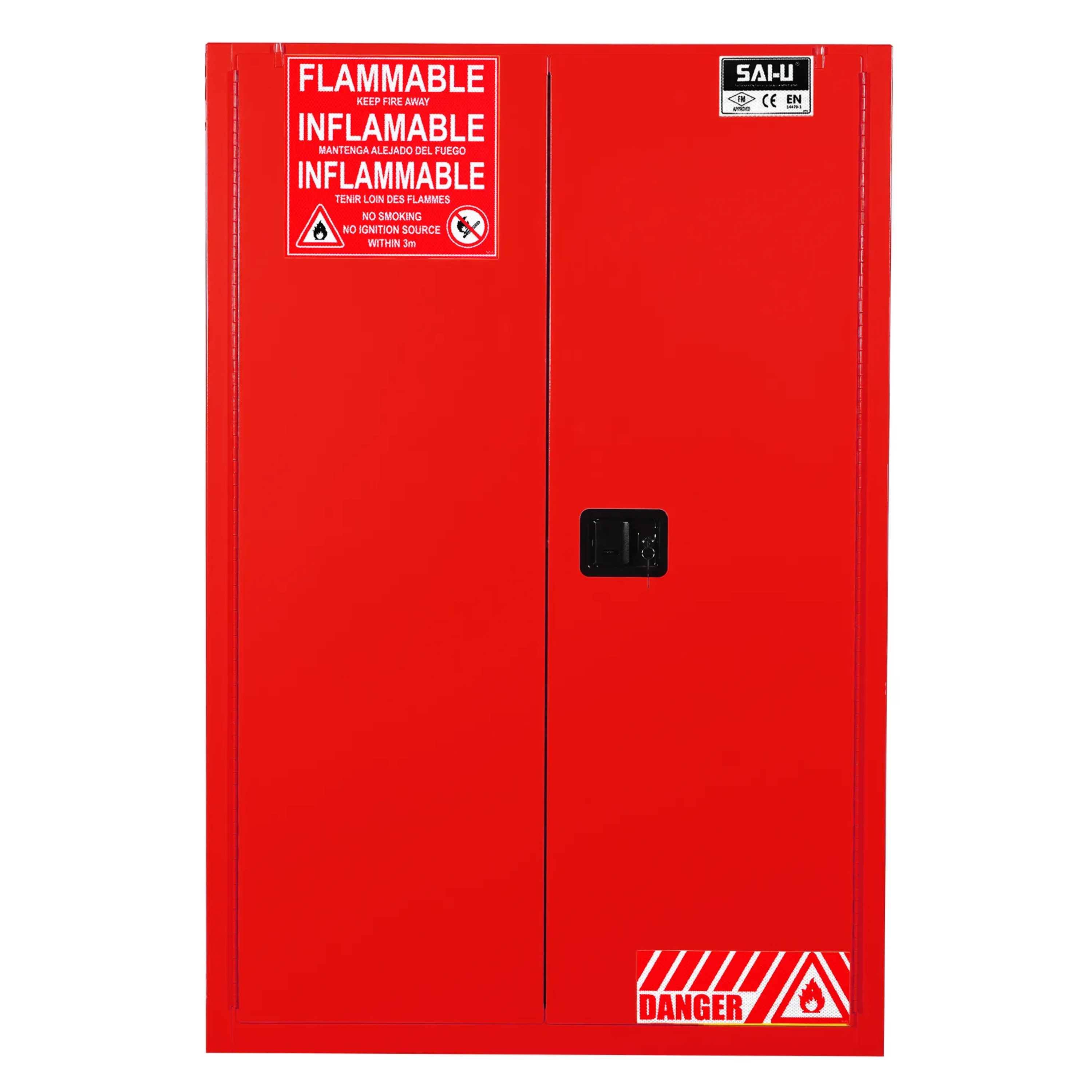 SAI-U® 45 Gallon, Self Close, 2 shelves, Combustibles Safety Storage Cabinet (Self-closing door)