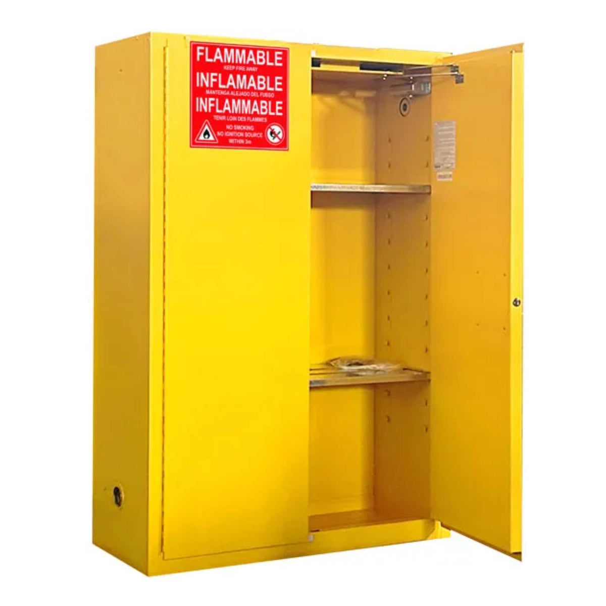 SAI-U® 45 Gallon, Self Close, 2 shelves, Flammable Liquids Safety Storage Cabinet