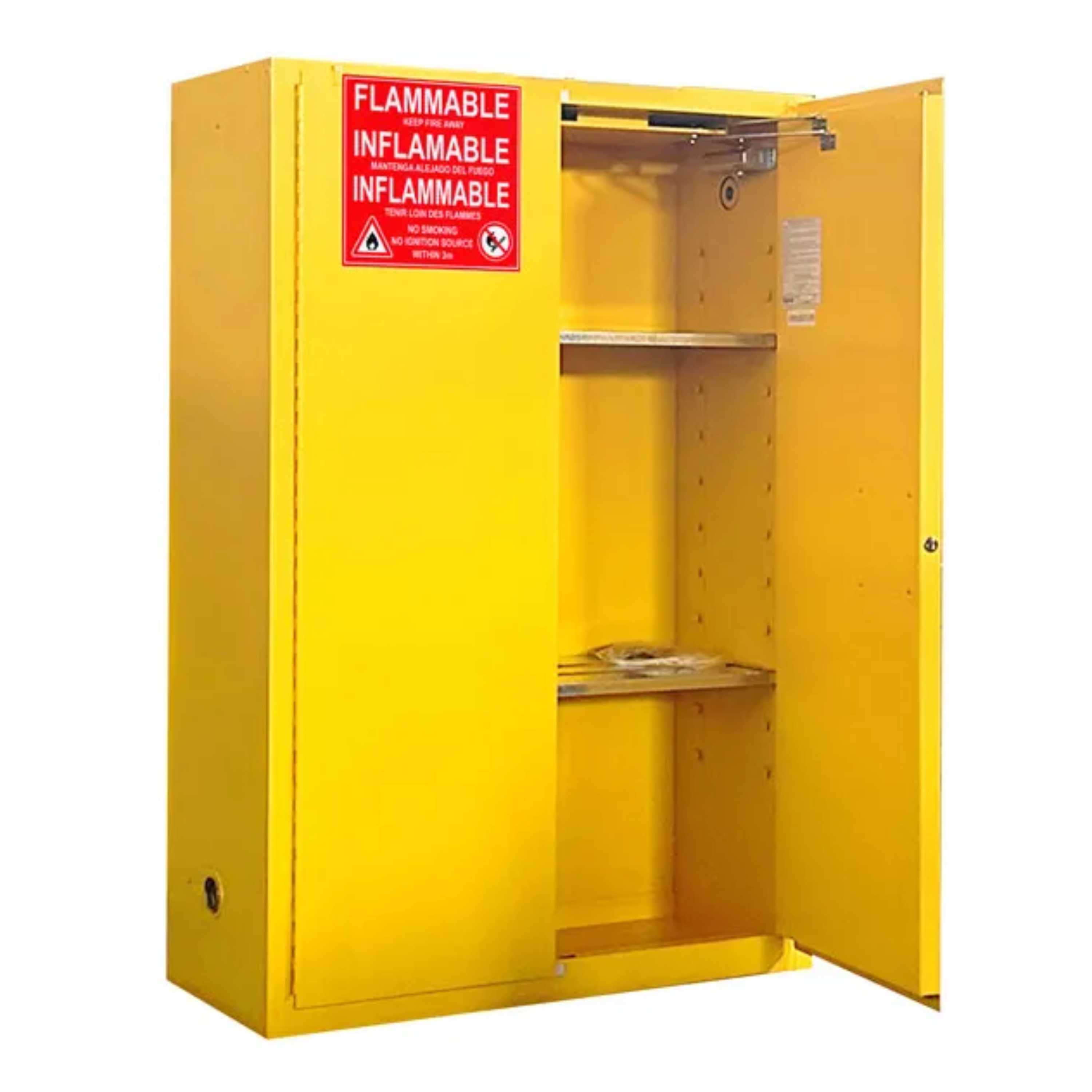 SAI-U® 45 Gallon, Self Close, 2 shelves, Flammable Liquids Safety Storage Cabinet