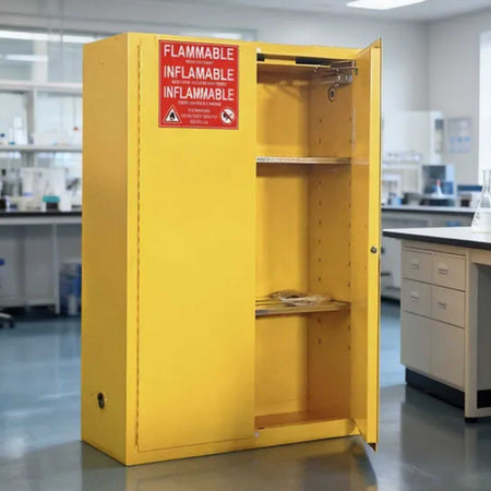 SAI-U® 45 Gallon, Self Close, 2 shelves, Flammable Liquids Safety Storage Cabinet