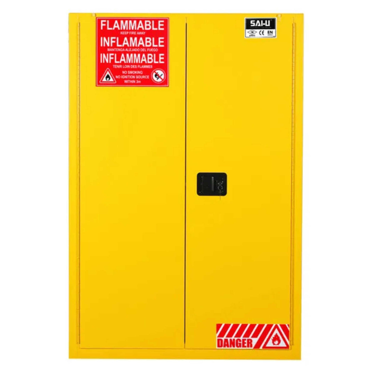 SAI-U® 45 Gallon, Self Close, 2 shelves, Flammable Liquids Safety Storage Cabinet