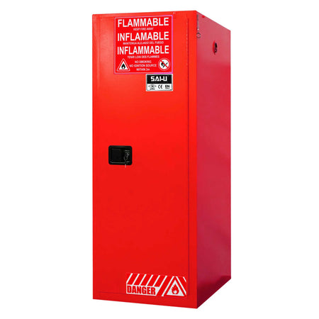 SAI-U® 54 Gallon, 3 shelves, Combustibles Safety Storage Cabinet (Self-closing door)