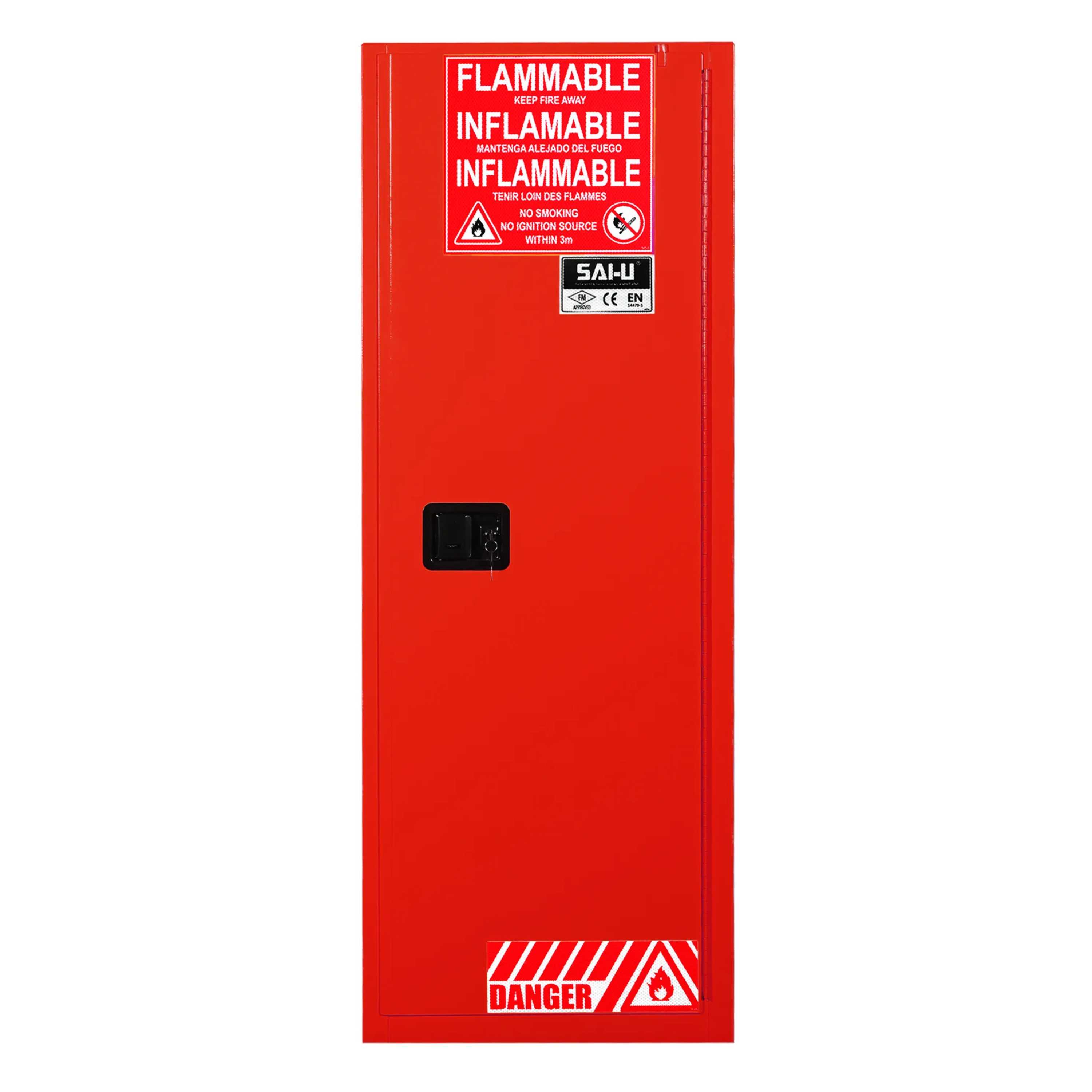 SAI-U® 54 Gallon, 3 shelves, Combustibles Safety Storage Cabinet (Self-closing door)