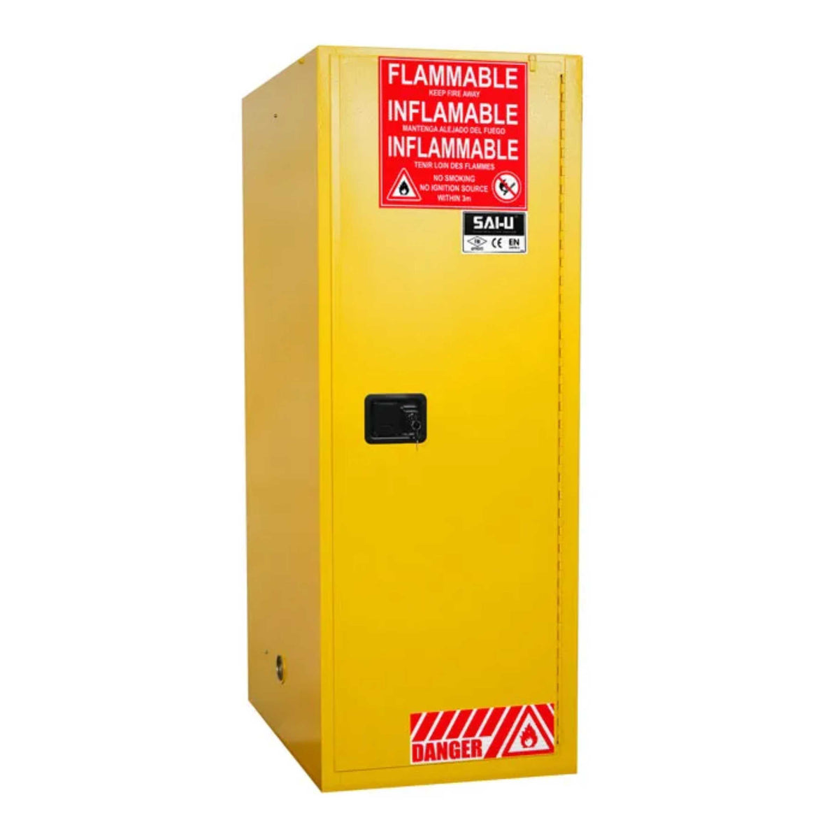 SAI-U® 54 Gallon, Self Close, 3 shelves, Flammable Liquids Safety Storage Cabinet