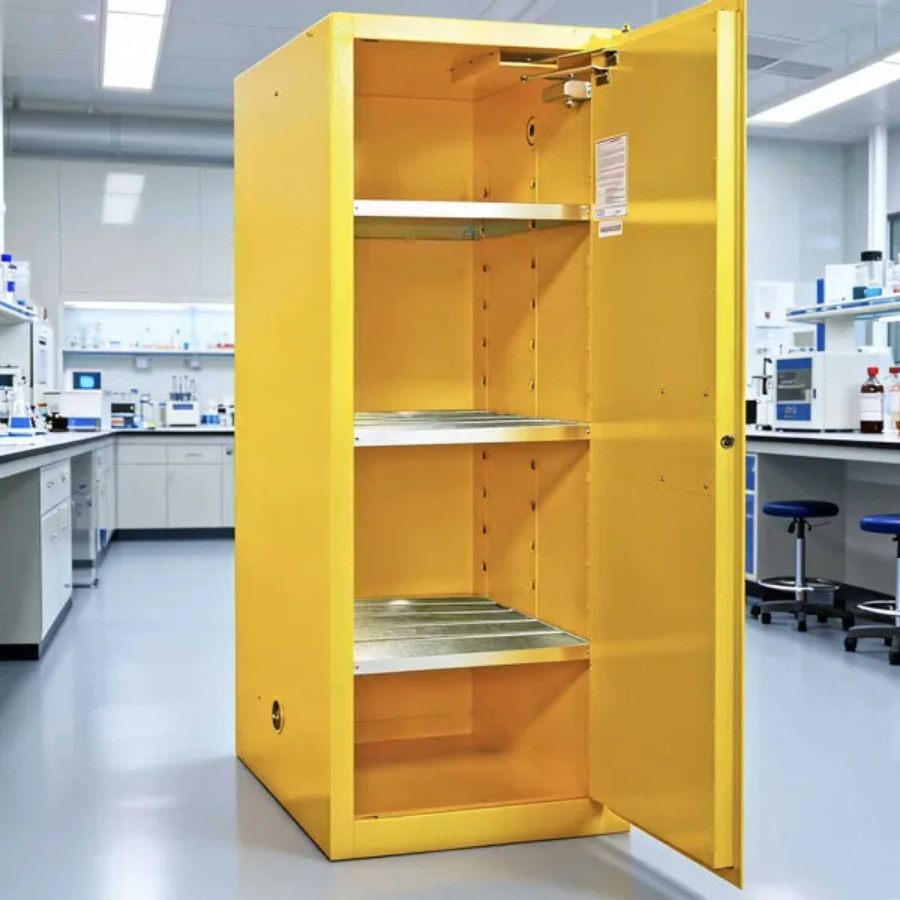 SAI-U® 54 Gallon, Self Close, 3 shelves, Flammable Liquids Safety Storage Cabinet