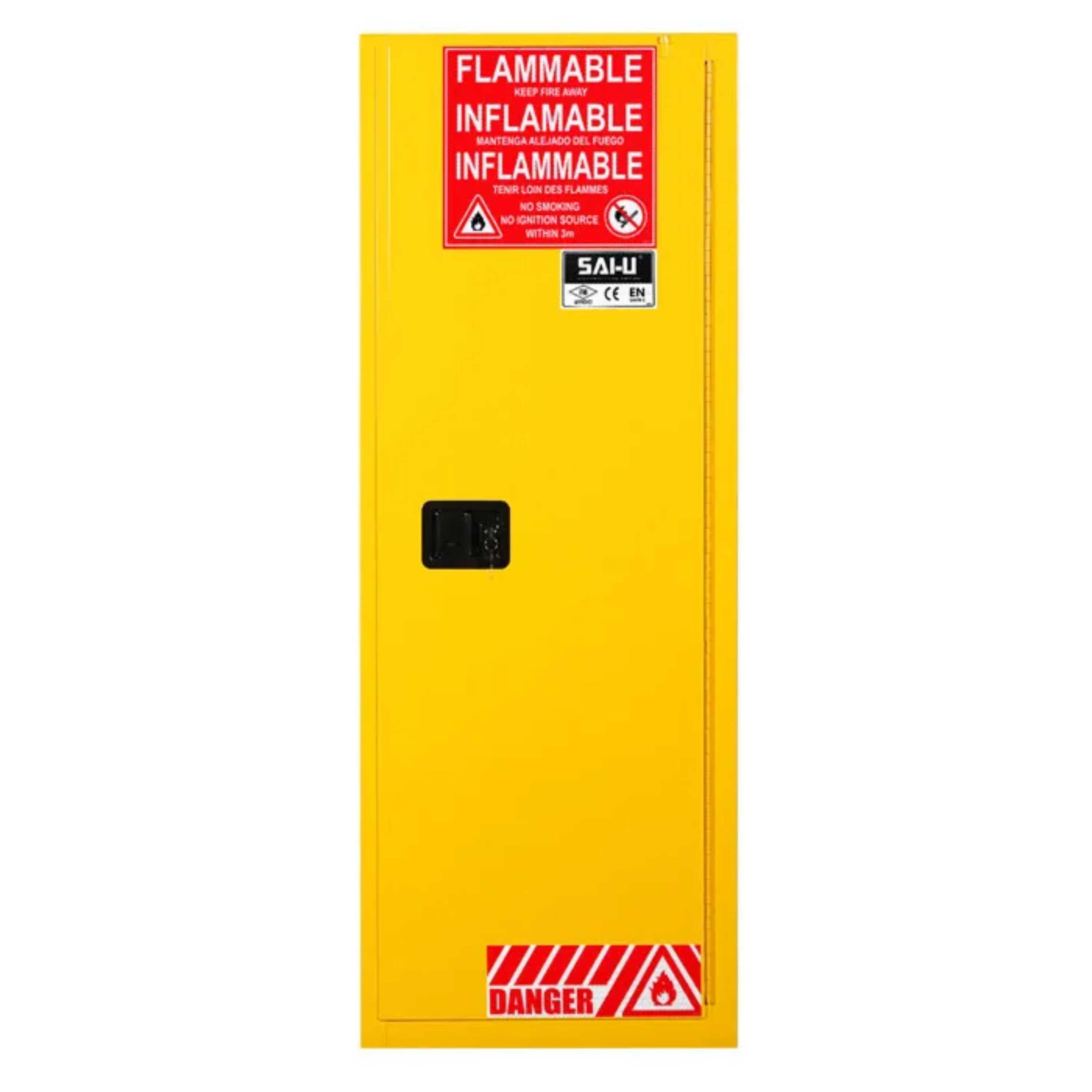 SAI-U® 54 Gallon, Self Close, 3 shelves, Flammable Liquids Safety Storage Cabinet