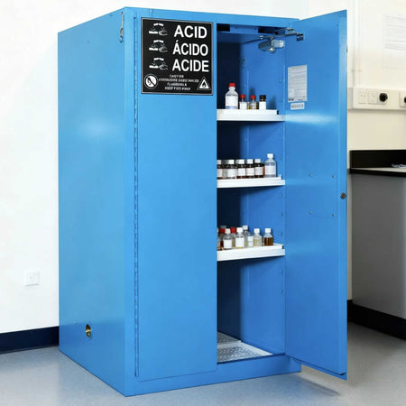 SAI-U® 60 Gallon, Self Close, 2 shelves, Corrosive Liquids Safety Storage Cabinet