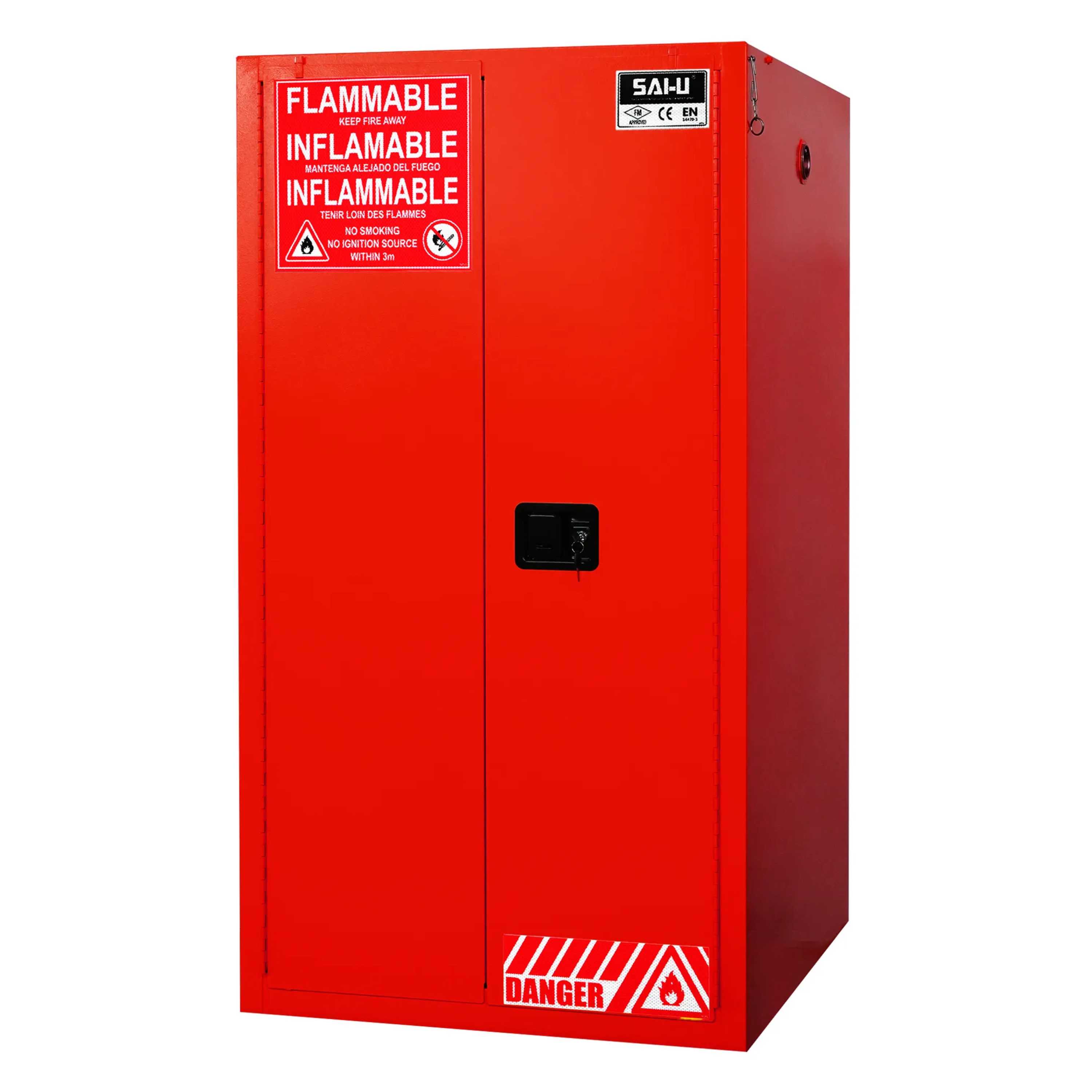 SAI-U® 60 Gallon, Self Close, 2 shelves, Combustibles Safety Storage Cabinet (Self-closing door)