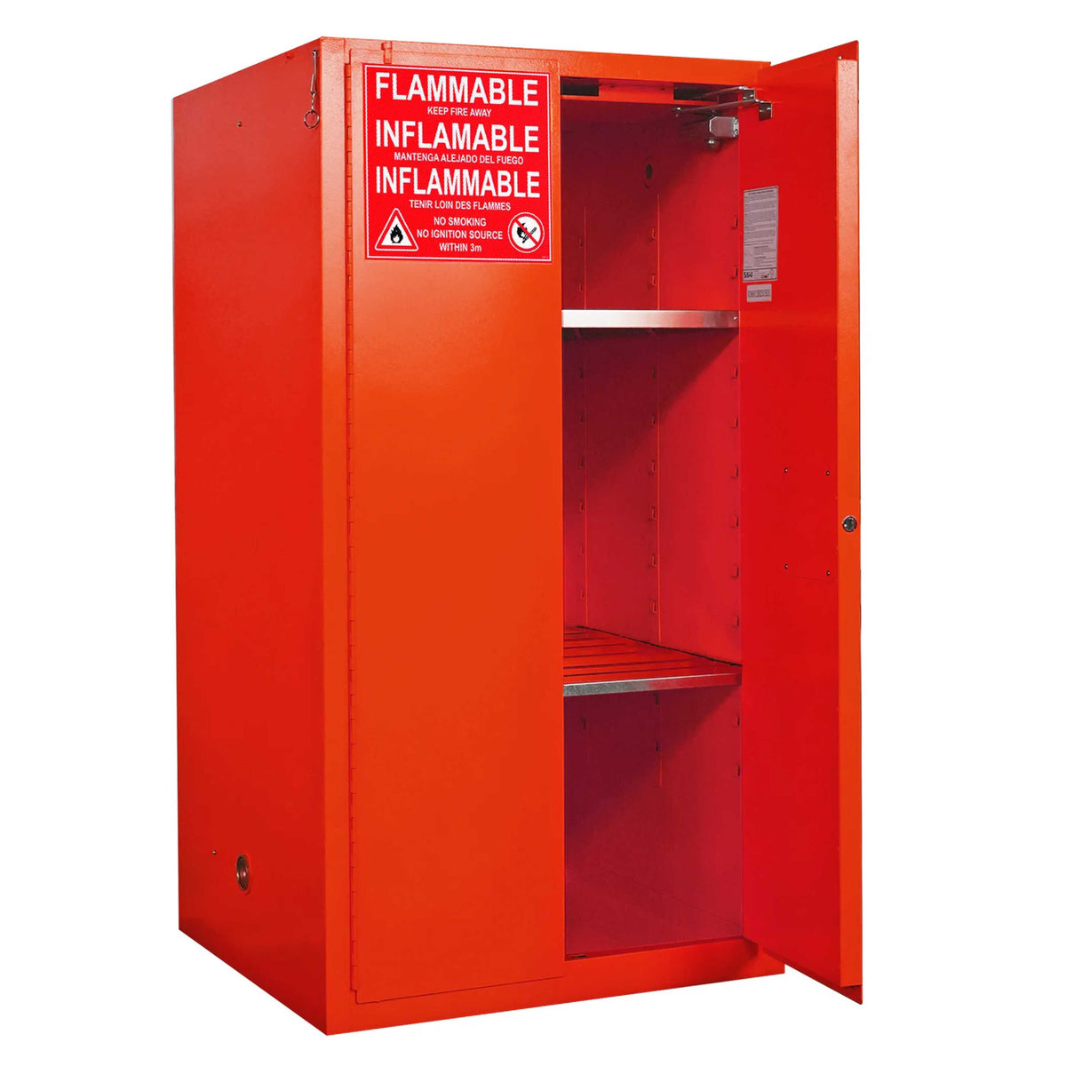SAI-U® 60 Gallon, Self Close, 2 shelves, Combustibles Safety Storage Cabinet (Self-closing door)