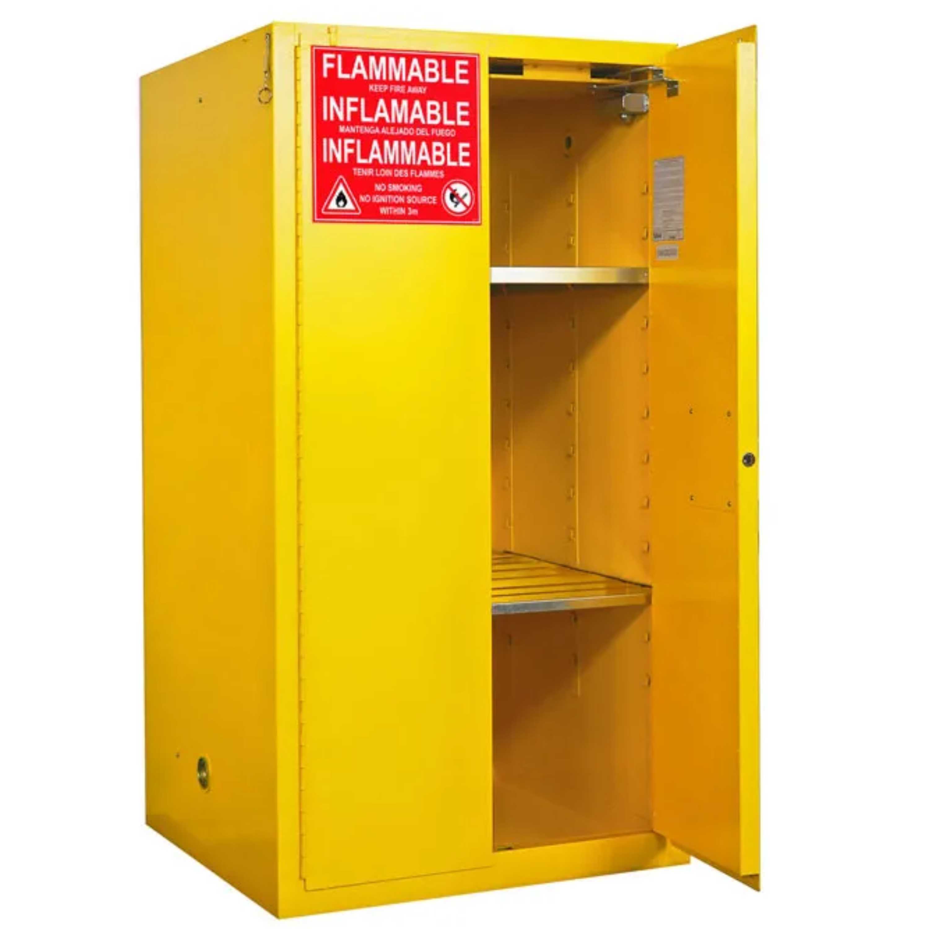 SAI-U® 60 Gallon, Self Close, 2 shelves, Flammable Liquids Safety Storage Cabinet