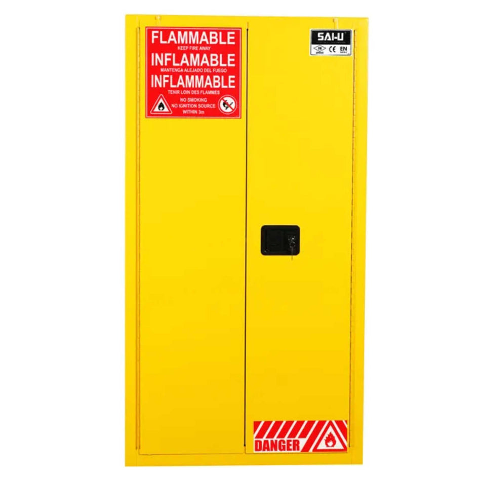 SAI-U® 60 Gallon, Self Close, 2 shelves, Flammable Liquids Safety Storage Cabinet