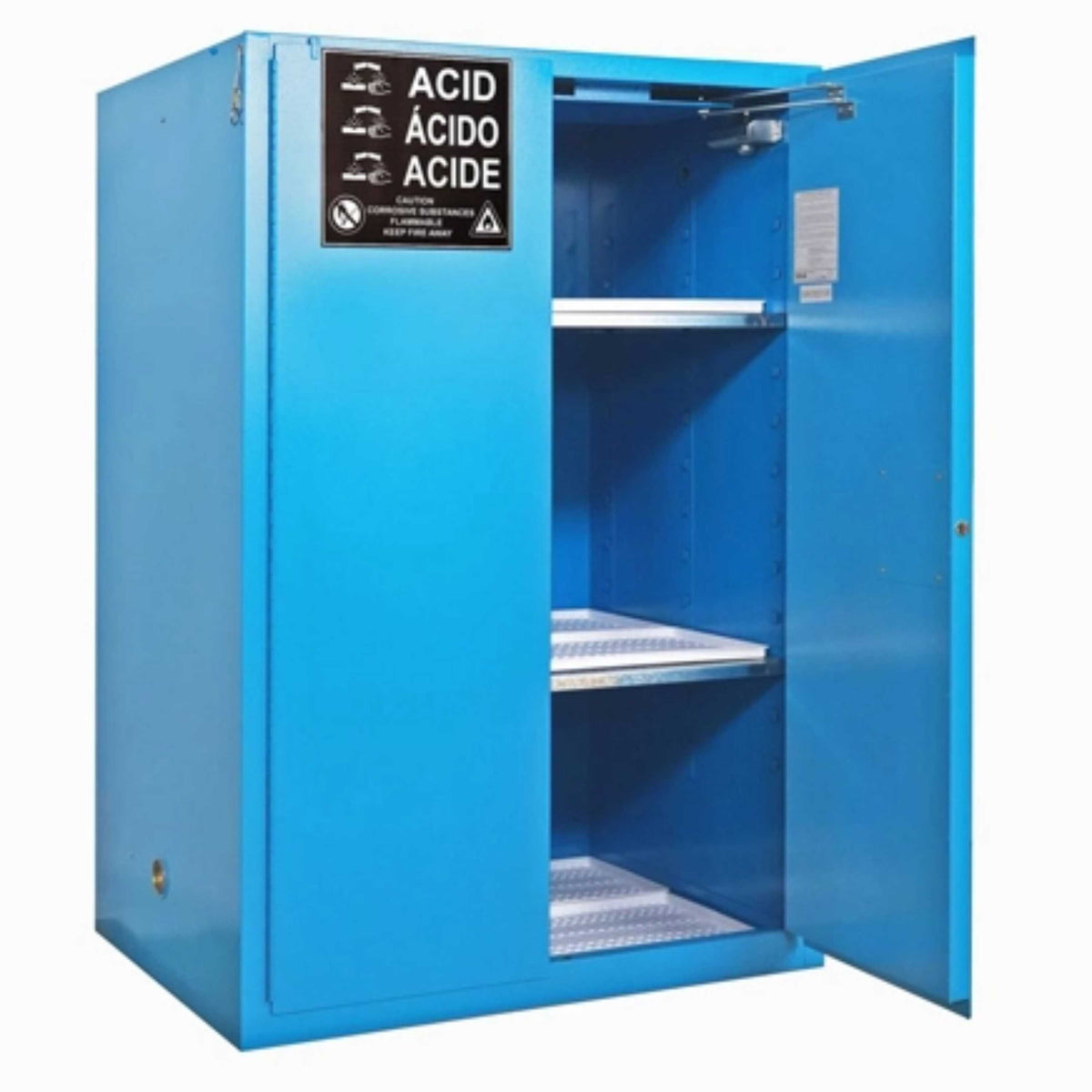 SAI-U® 90 Gallon, Self Close, 2 shelves, Corrosive Liquids Safety Storage Cabinet