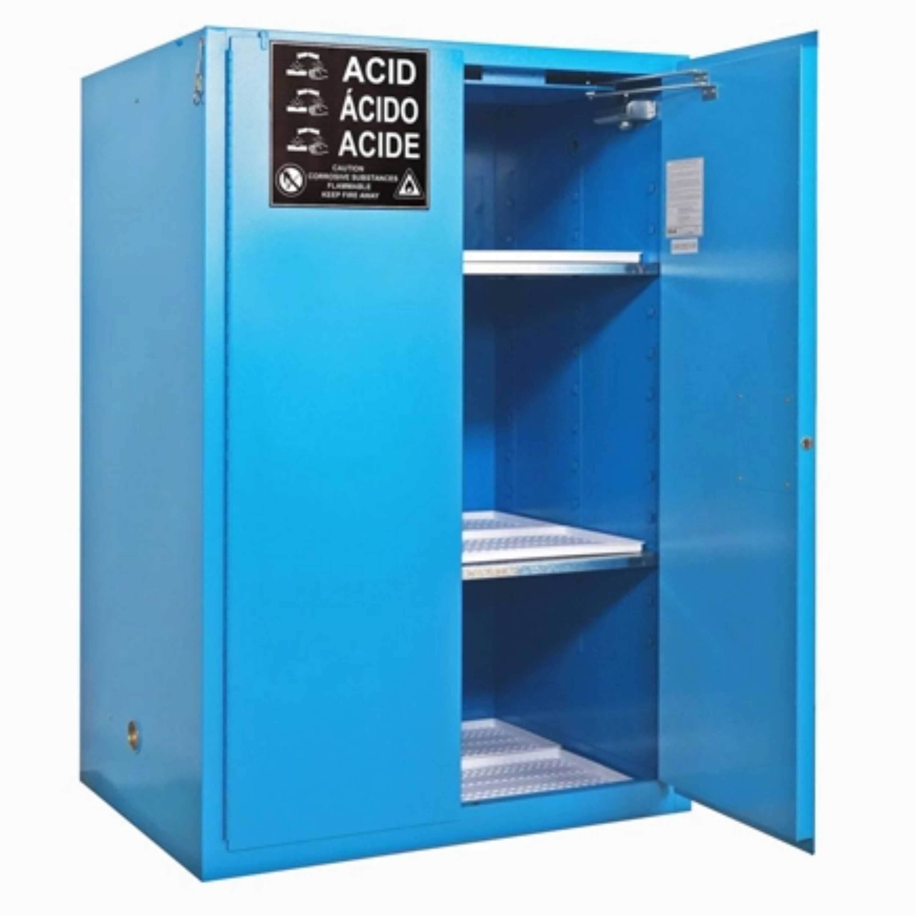 SAI-U® 90 Gallon, Self Close, 2 shelves, Corrosive Liquids Safety Storage Cabinet