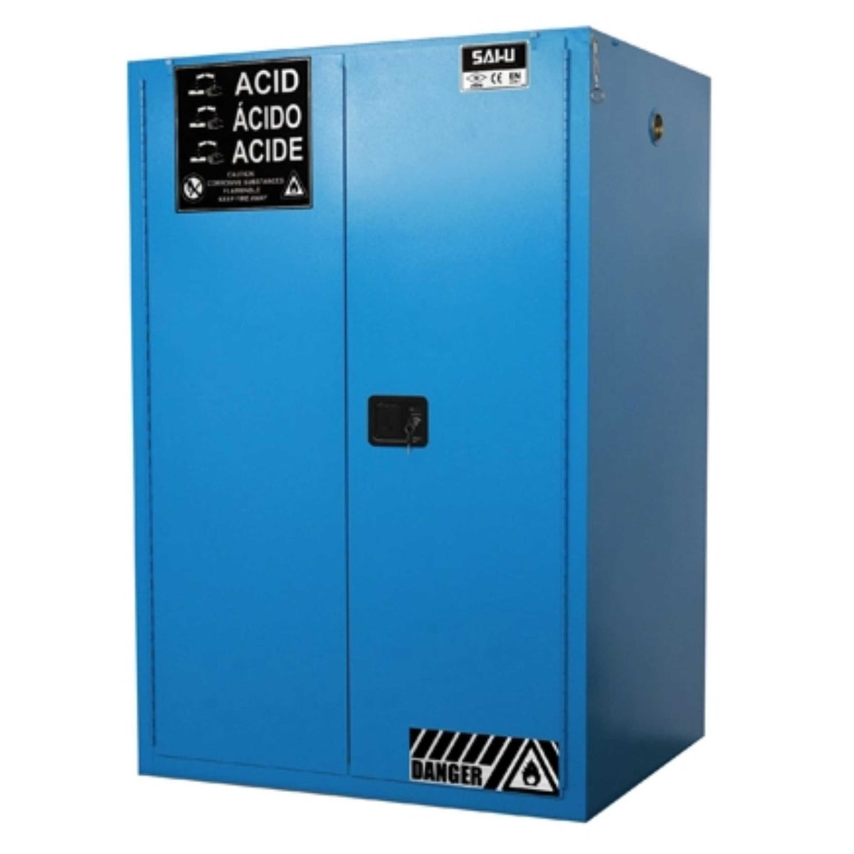 SAI-U® 90 Gallon, Self Close, 2 shelves, Corrosive Liquids Safety Storage Cabinet