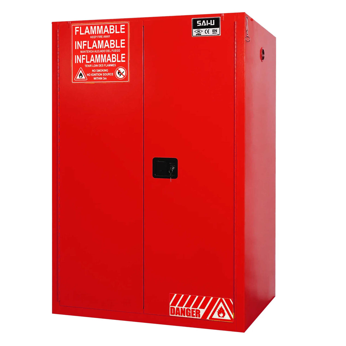 SAI-U® 90 Gallon, Self Close, 2 shelves, Combustibles Safety Storage Cabinet (Self-closing door)