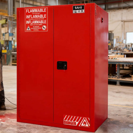 SAI-U® 90 Gallon, Self Close, 2 shelves, Combustibles Safety Storage Cabinet (Self-closing door)