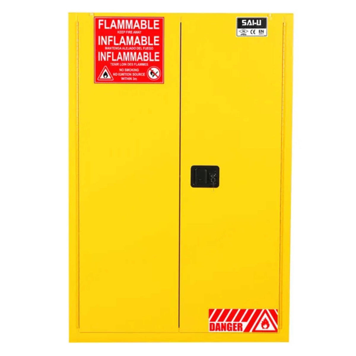 SAI-U® 90 Gallon, Self Close, 2 shelves, Flammable Liquids Safety Storage Cabinet