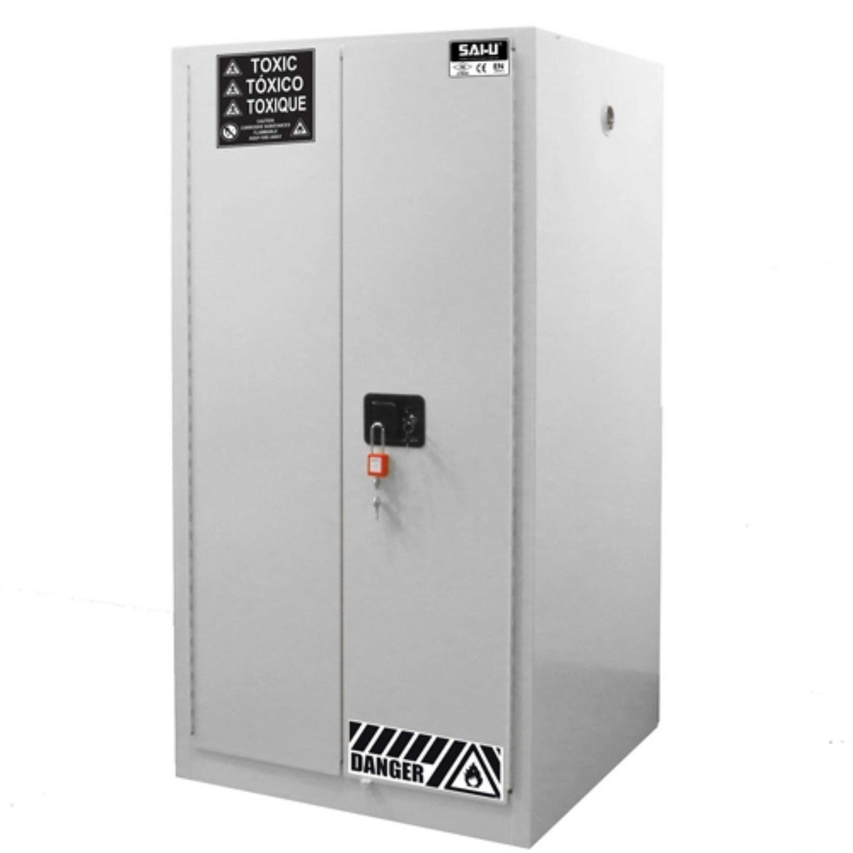 SAI-U® 45 Gallon, Double Door Strong Corrosive Chemical Storage Cabinet (PP cabinet)