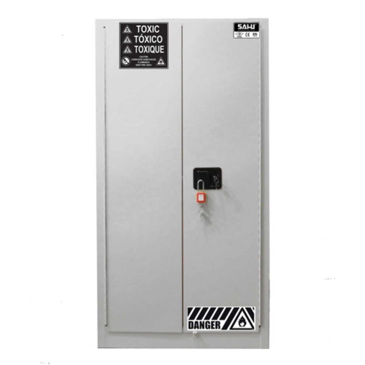 SAI-U® 45 Gallon, Double Door Strong Corrosive Chemical Storage Cabinet (PP cabinet)