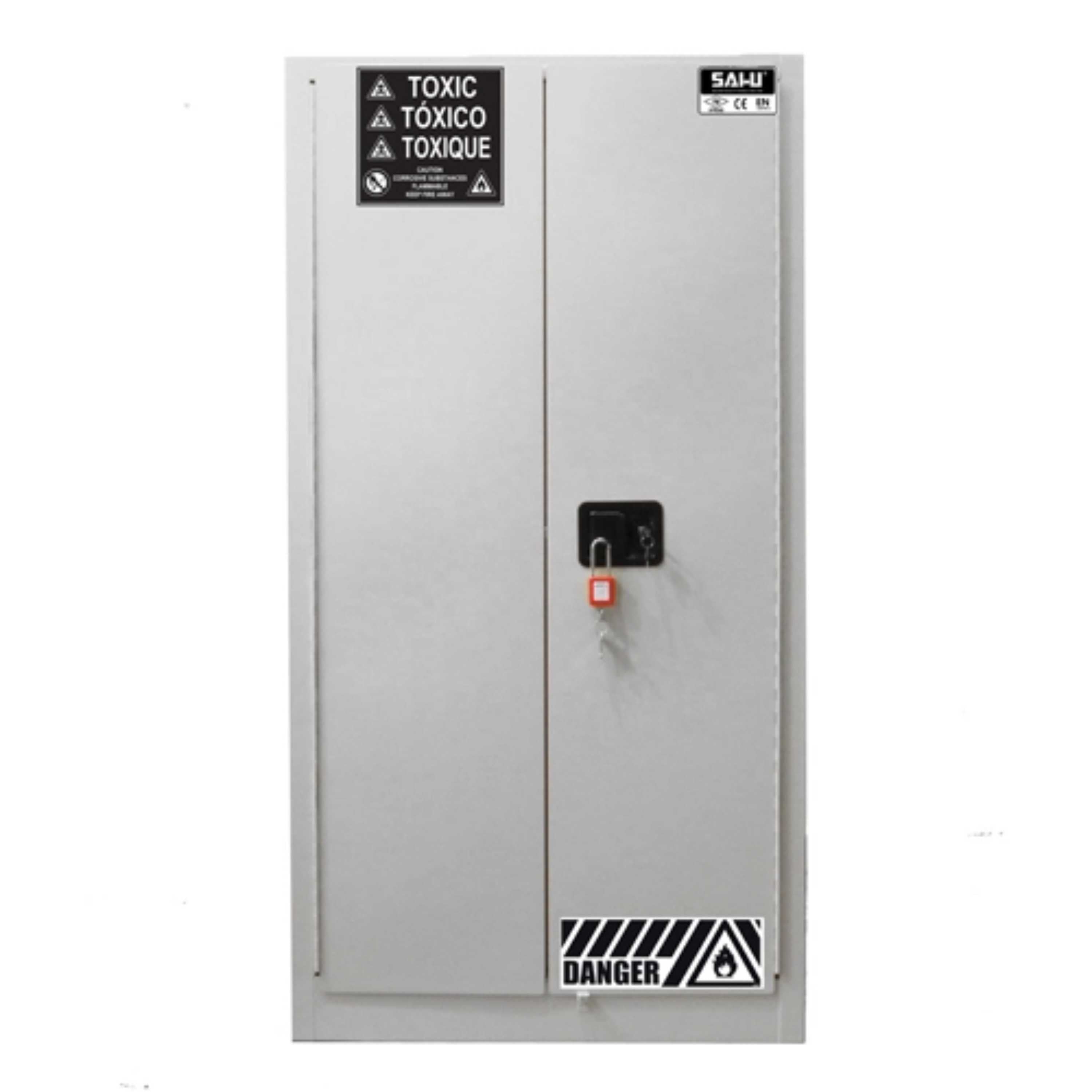 SAI-U® 45 Gallon, Double Door Strong Corrosive Chemical Storage Cabinet (PP cabinet)