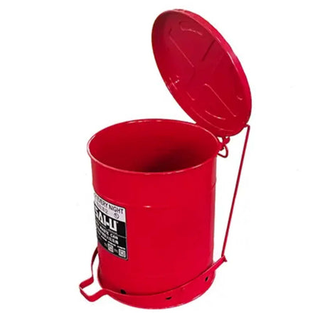 SAI-U® 14 Gallon, Red Oily Waste Can  (Pedal Opening Type)