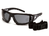 PYRAMEX Sealed Fyxate™ Foam Padded Safety Glasses, PK of 12 - MSE Supplies LLC