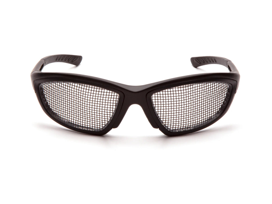PYRAMEX Full Frame Trifecta® Wire Mesh Safety Glasses, PK of 12 - MSE Supplies LLC