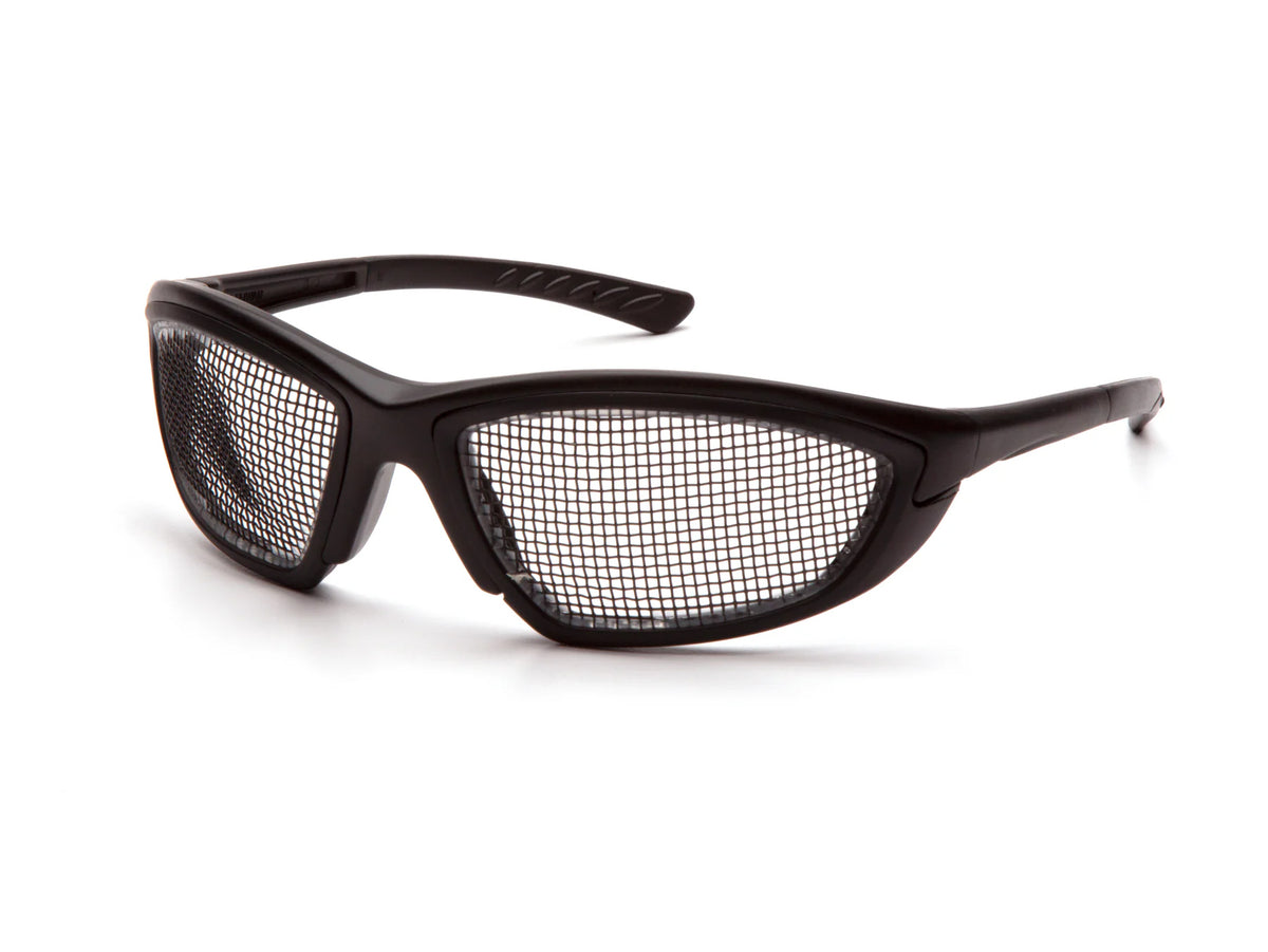 PYRAMEX Full Frame Trifecta® Wire Mesh Safety Glasses, PK of 12 - MSE Supplies LLC