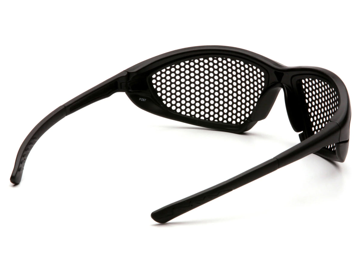 PYRAMEX Full Frame Trifecta® Punched Steel Safety Glasses, PK of 12 - MSE Supplies LLC