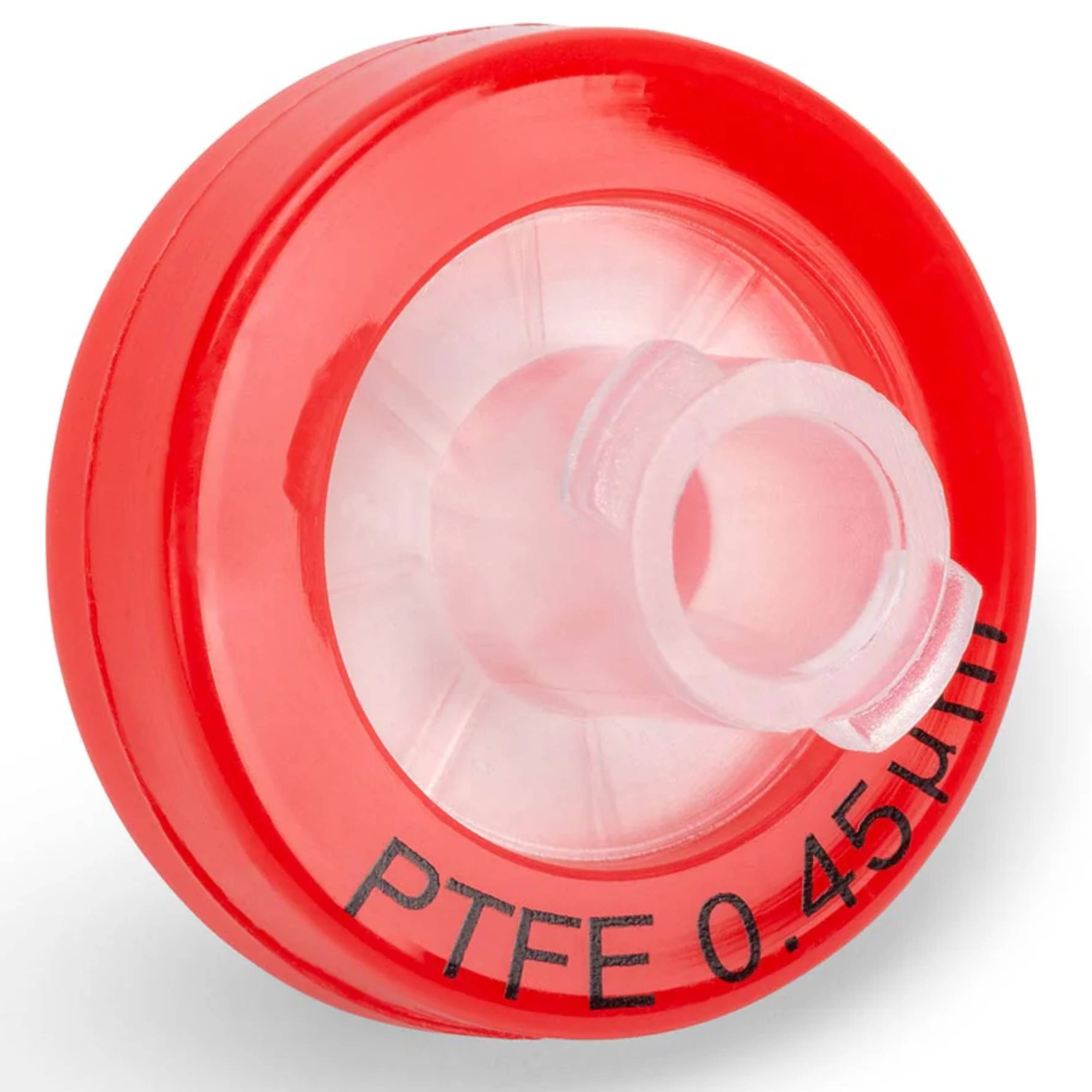 Globe Scientific Syringe Filter,PTFE,0.45μm,13mm,NON-StSF-PTFE-H-4513erbulk Packed, Hydrophobic