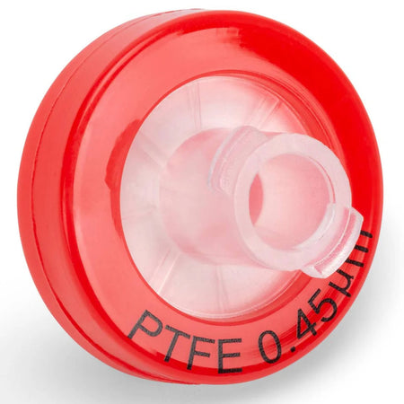 Globe Scientific Syringe Filter,PTFE,0.45μm,13mm,NON-StSF-PTFE-H-4513erbulk Packed, Hydrophobic