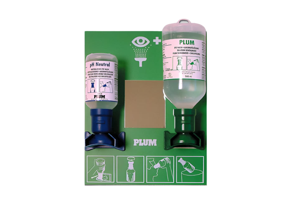 Ecosafe Eyewash Station with 1x 200 ML of Ph Neutral Solution and 1x 500 ML of Sterile Sodium Chloride Solution - MSE Supplies LLC