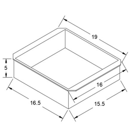 Scientific Plastic Shelf Tote 19"X8"X5" - Labware - Scientific Plastic - MSE Supplies