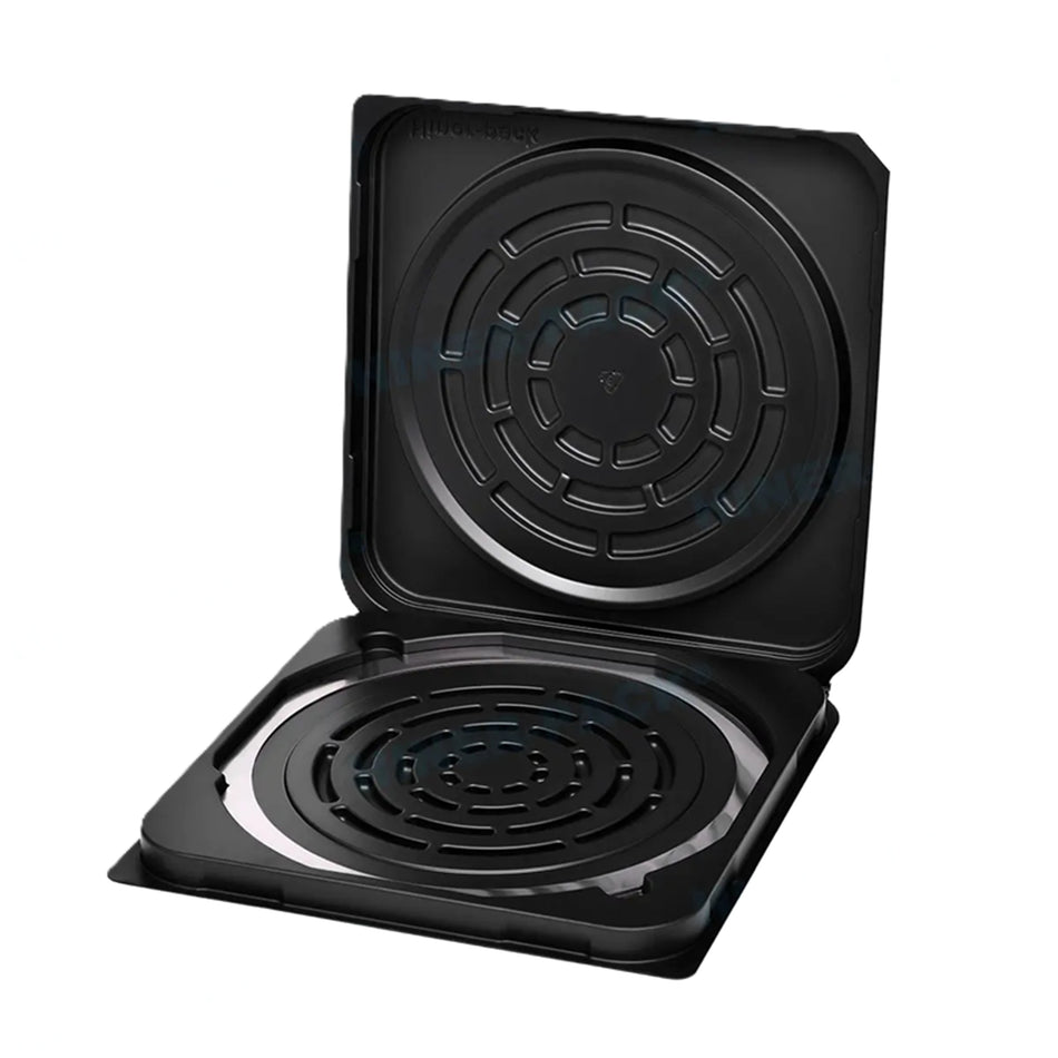 Hiner-pack® 12-inch Vacuum-Formed Flex Frame Single Wafer Shipper - Black PET - Wafer Carrier Cases - Hiner-pack® - MSE Supplies