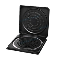 Hiner-pack® 12-inch Vacuum-Formed Flex Frame Single Wafer Shipper - Black PET