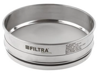 FILTRA Test Sieve - SS Sieve with SS mesh, 100 x 52mm - MSE Supplies LLC
