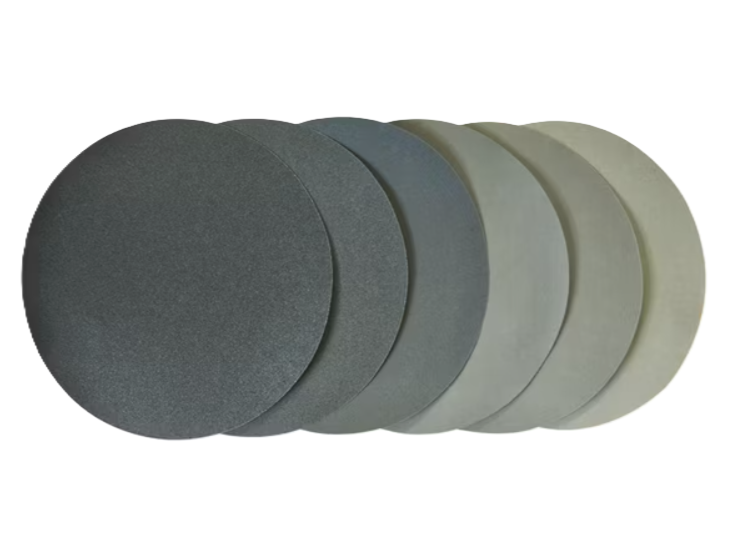 MSE PRO 12'' Round Silicon Carbide Sandpaper with PSA Adhesive Back, 100 Sheets/Pack - MSE Supplies LLC