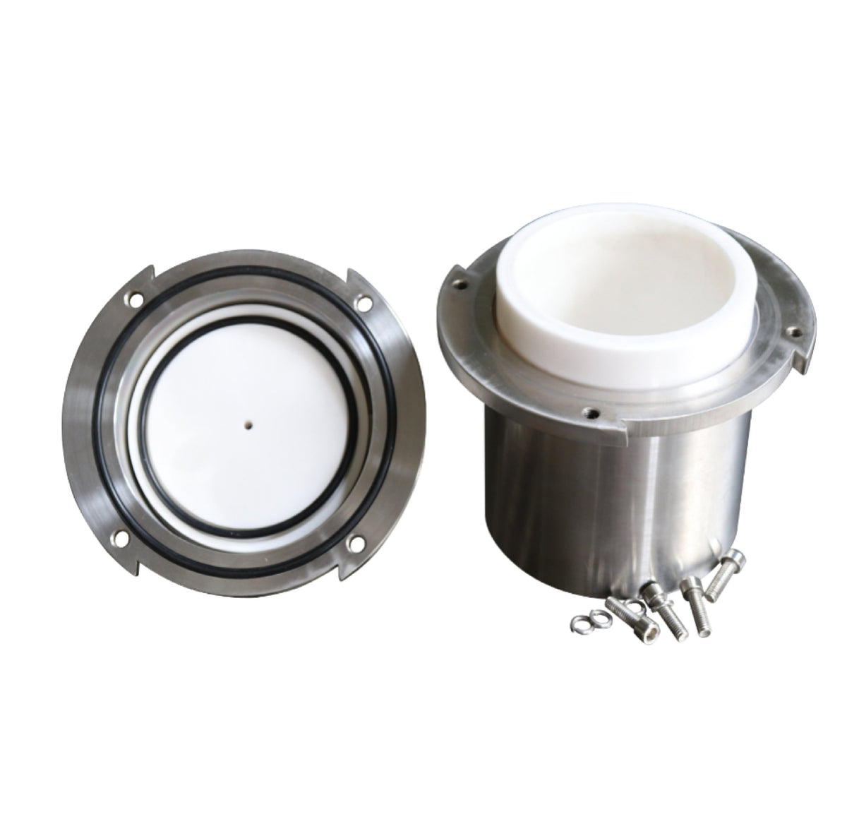 MSE PRO Refurbished 250mL Y-Stabilized Zirconia Milling (YSZ) Vacuum Jar (JA0221) - Milling Jars - MSE PRO - MSE Supplies