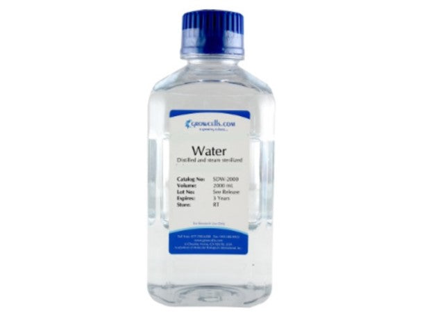 Growcells Water - Sterile, Distilled and Autoclaved, Reagents, Growcells, MSE Supplies