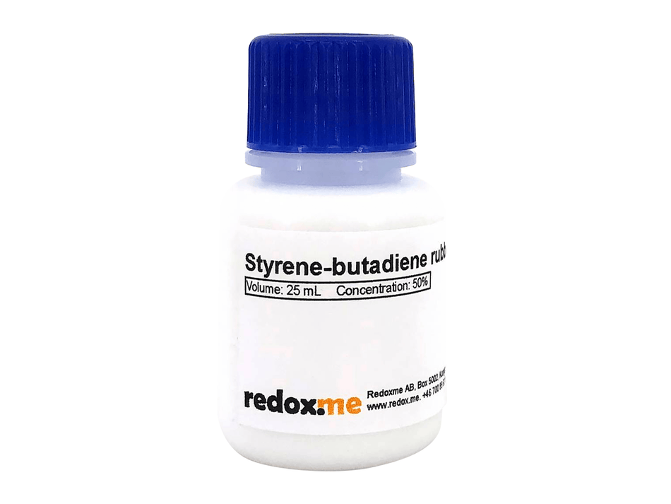 Styrene-Butadiene Copolymer (SBR) - 25 ML, Electrochemical Products, Redox.me, MSE Supplies