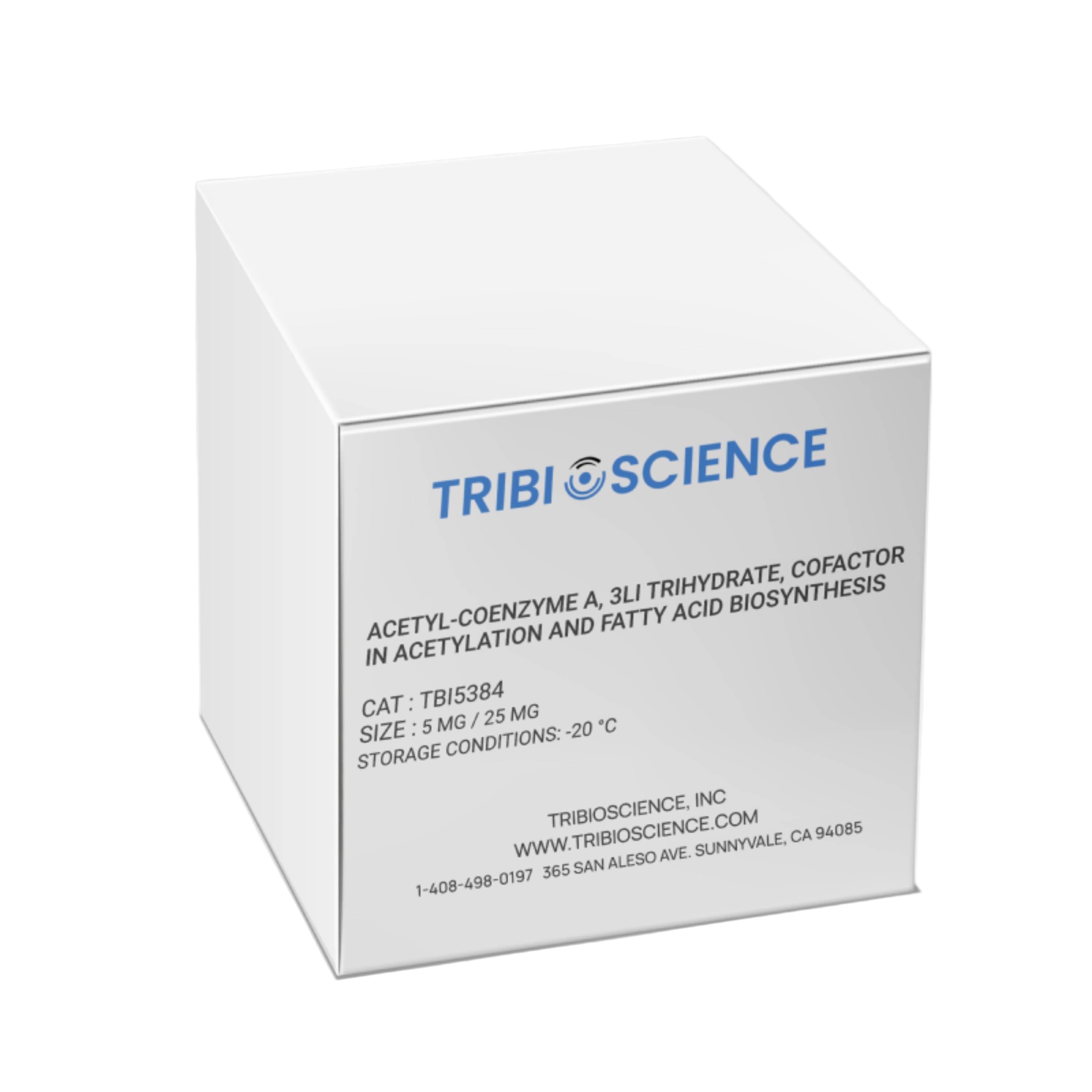 Tribioscience Acetyl-Coenzyme A, 3Li Trihydrate, Cofactor in Acetylation and fatty Acid Biosynthesis (TBI5384)