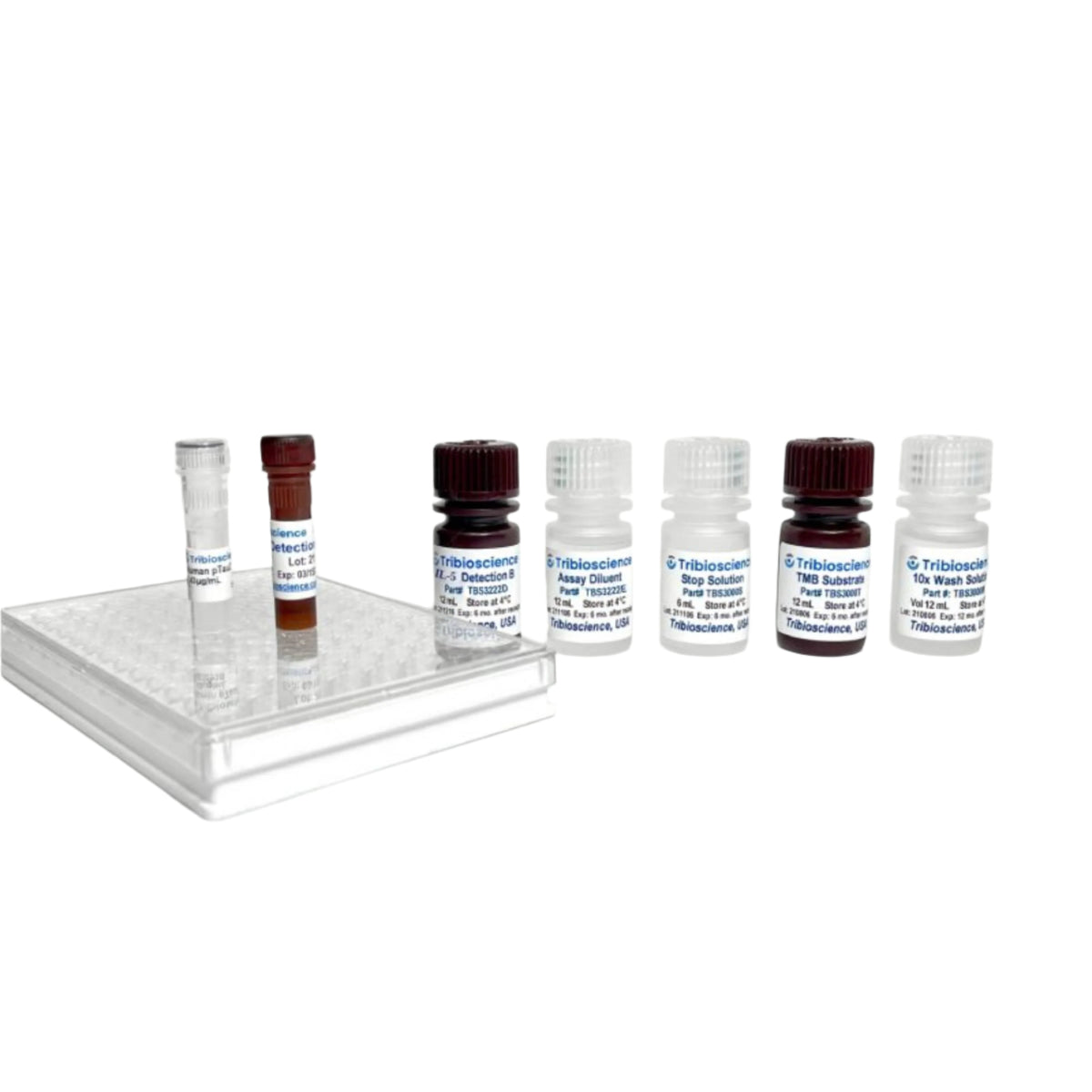 Tribioscience Human IL-5 ELISA; 1 step and 1hr.