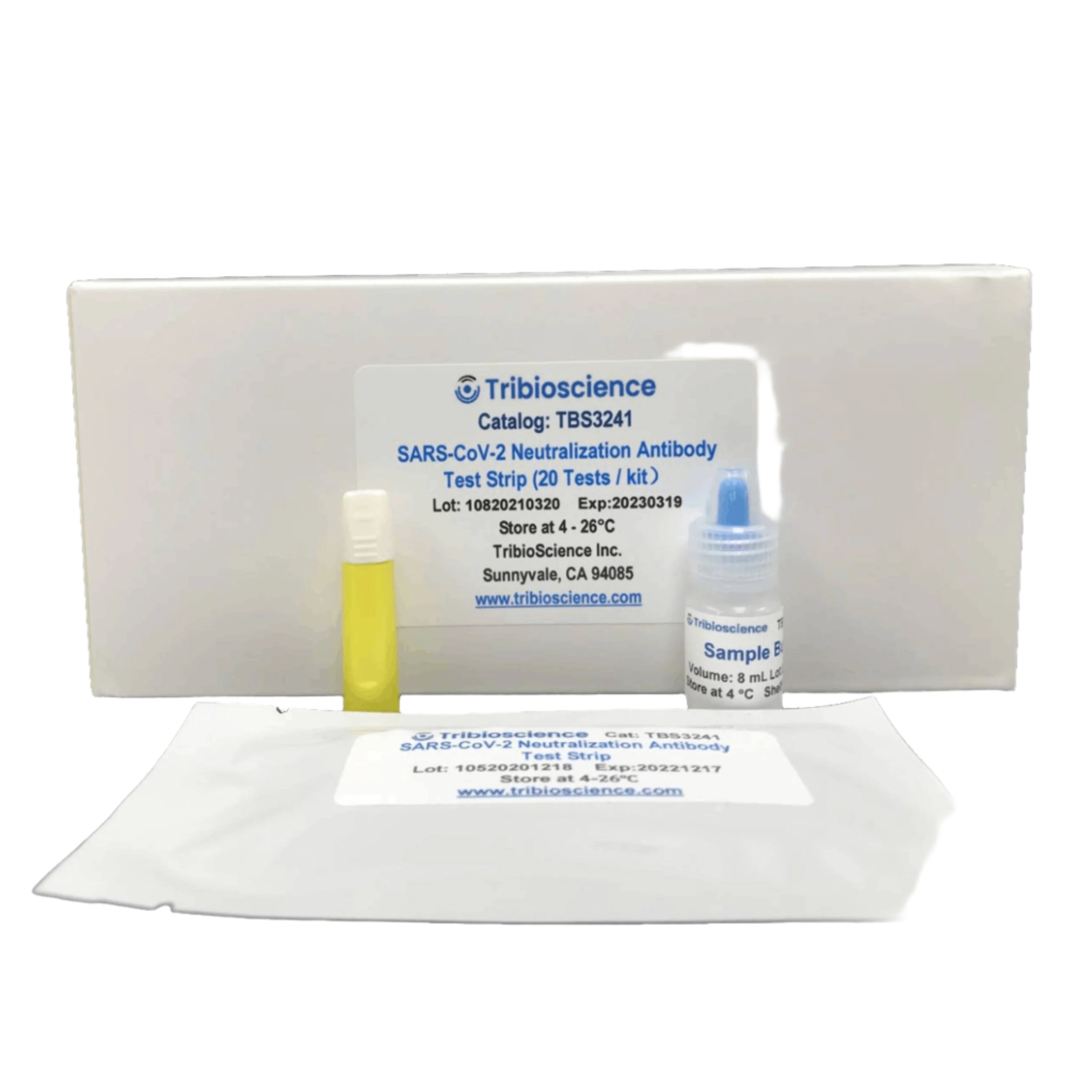 Tribioscience SARS-CoV-2 Neutralization Antibody Detection Fast Strip (Colloidal Gold Method) (TBS3241)