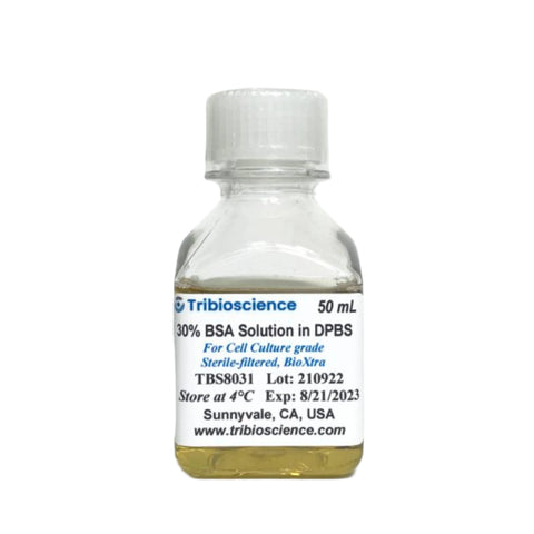 Tribioscience 30% Bovine Serum Albumin (BSA) Solution in DPBS, for Cell Culture, Sterile-filtered, BioXtra