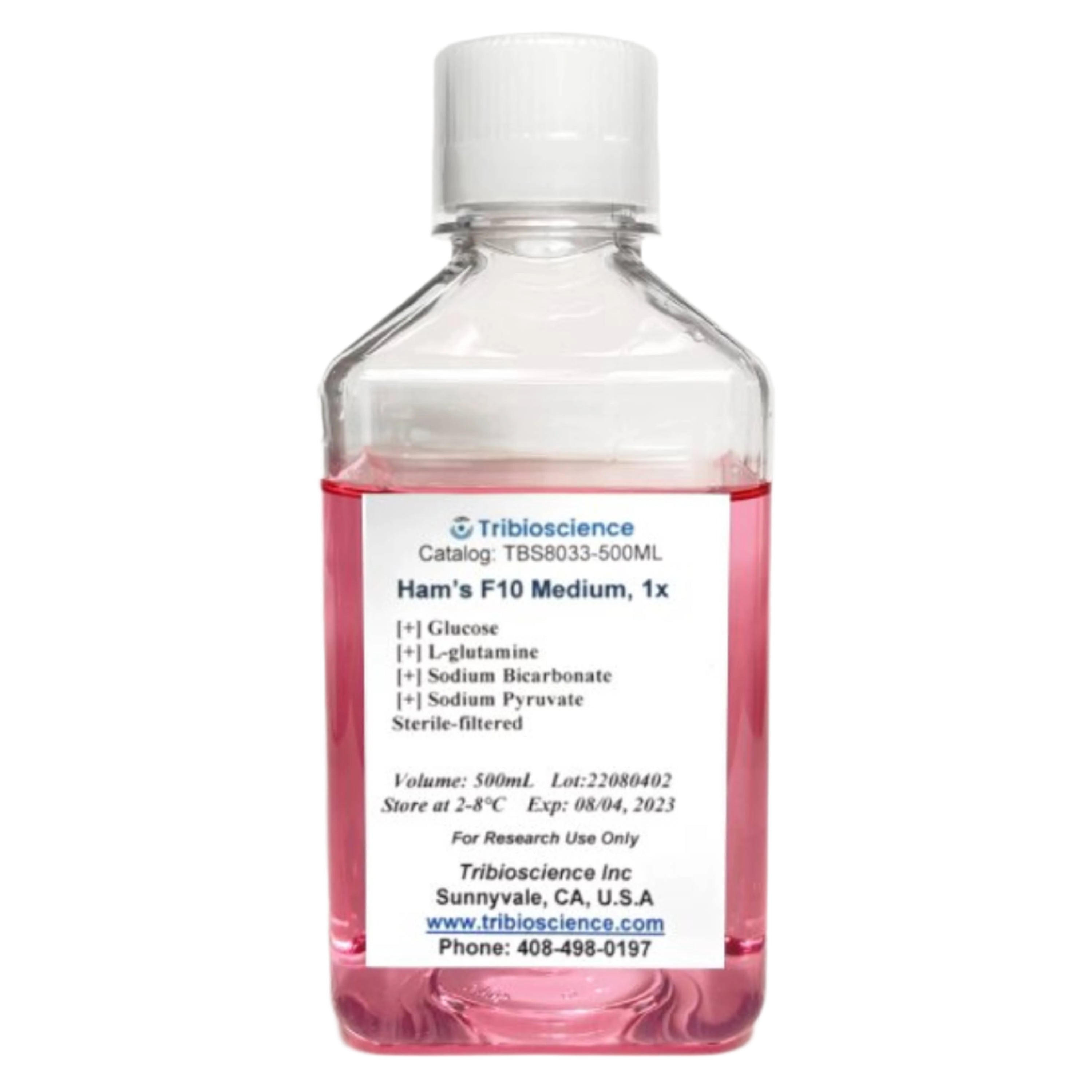 Tribioscience Ham’s F10 medium with L-Glutamine, and Sodium Pyruvate (TBS8033)