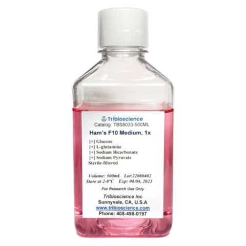 Tribioscience Ham’s F10 medium with L-Glutamine, and Sodium Pyruvate (TBS8033)