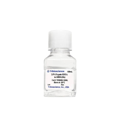 Tribioscience 2.5% Trypsin-EDTA(10x) in HBSS, No Phenol Red; pH7.2-8.0 (TBS8088)