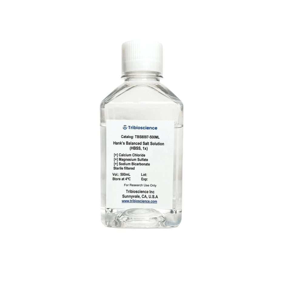 Tribioscience Hanks’ Balanced Salt Solution (HBSS) (Sterile, Tissue Culture Grade) (TBS8097)
