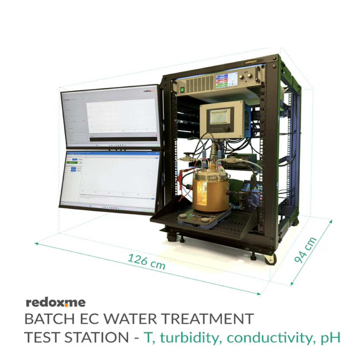Batch Electrochemical Water Treatment Test Station - Battery Equipment - Redox.me - MSE Supplies