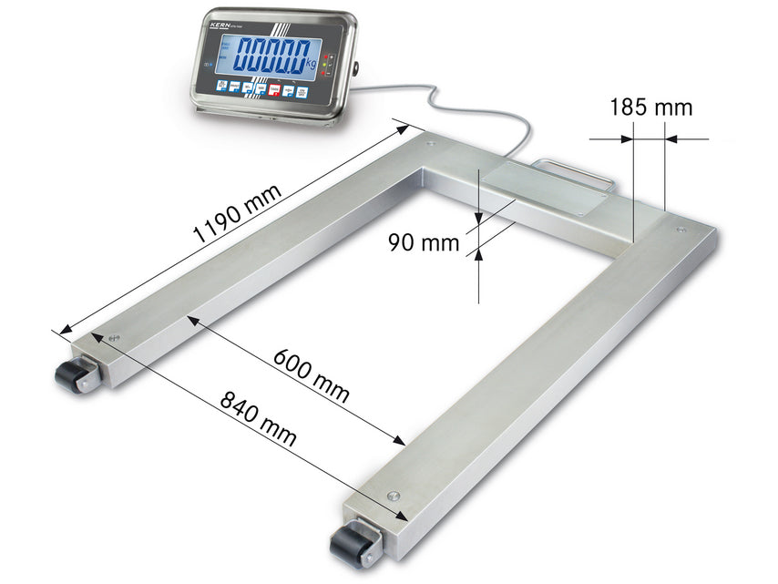 Kern Pallet Scale UFN 600K200IPM, Balances and Scales, Kern, MSE Supplies